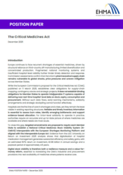 Position Paper: The Critical Medicines Act